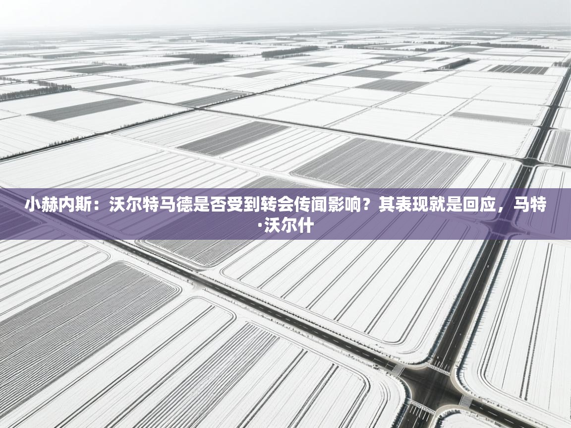 鲸蓝体育苹果-小赫内斯：沃尔特马德是否受到转会传闻影响？其表现就是回应，马特·沃尔什  第3张